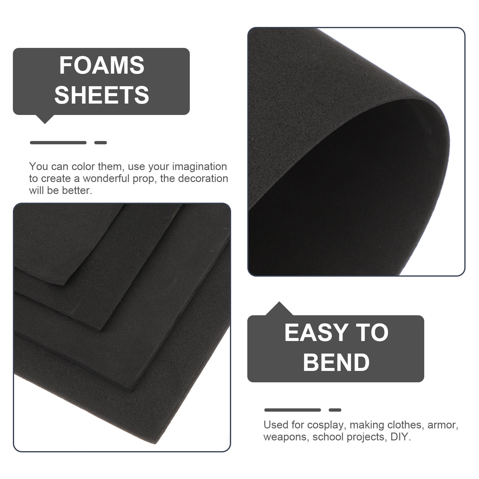 4개입 EVA 폼 보드 시트, DIY 공예용, 코스프레 - Cosplay Prop Foam Board 리뷰 및 가격