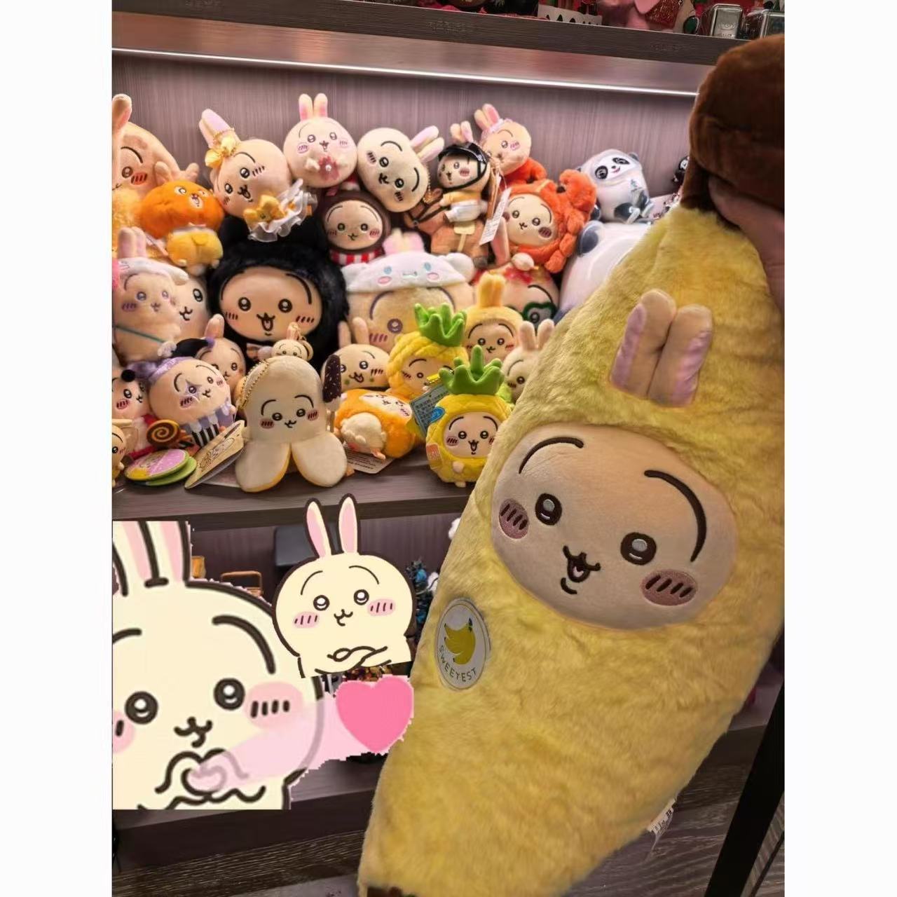 인기 있는 치이카와 과일 바나나 모양 쿠션, 우사기 인 - Cosplay Fire Prop 리뷰 및 가격