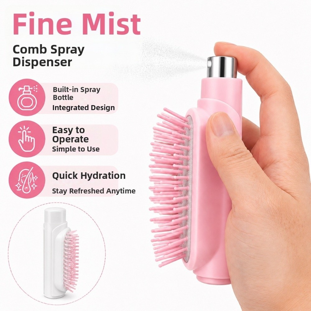 다용도 휴대용 스프레이 마사지 빗, 리필 가능한 스프레 - Hair Spray Color 리뷰 및 가격